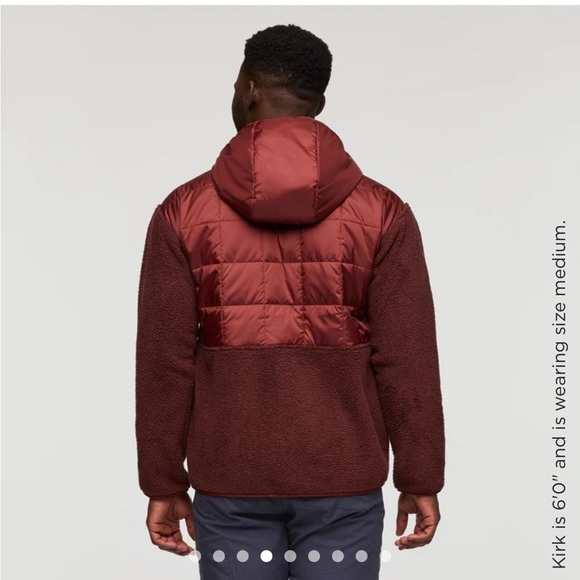 Cotopaxi Men's Medium Trico Hybrid Jacket Rusty Chestnut NWT Hood Insulated - Picture 5 of 15